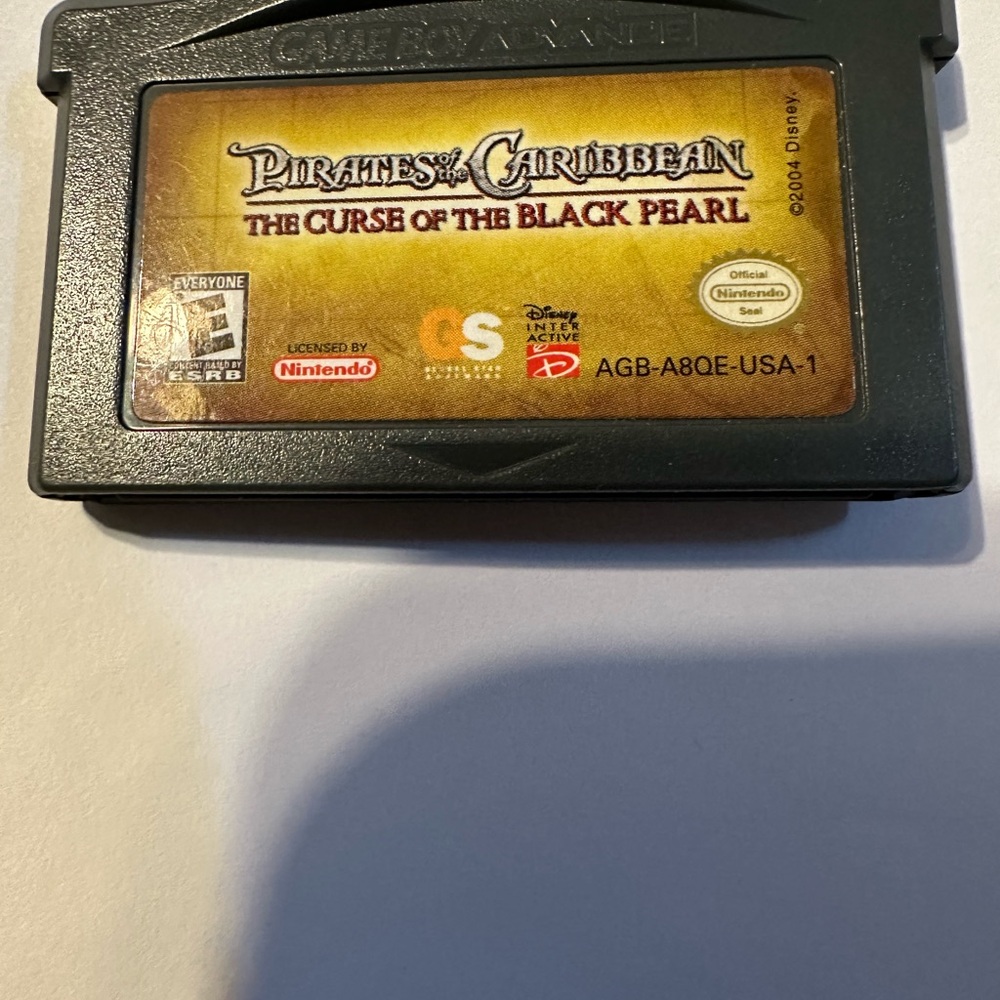 Nintendo GameBoy Advance Pirates of the Caribbean Game Cartridge